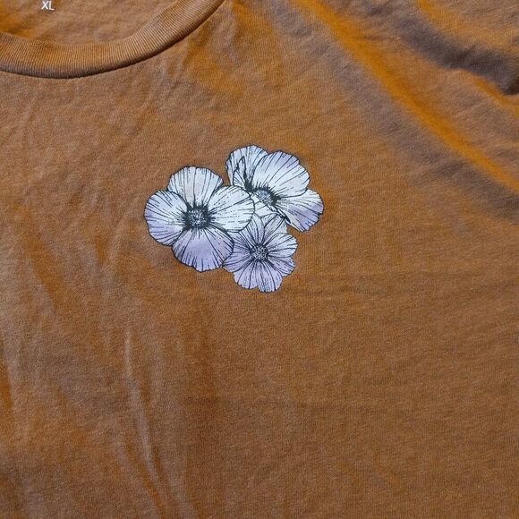 Rebellious One Womens XLCotton Blend Floral Short sleeve T-shirt Cottagecore - Picture 3 of 8